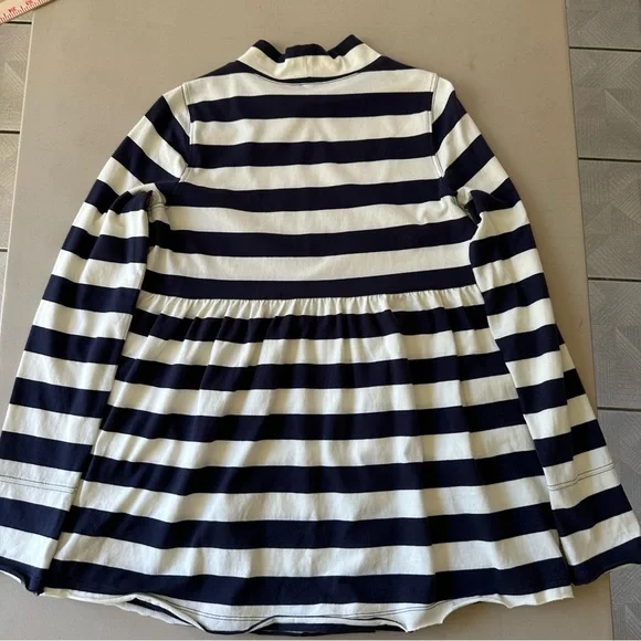 We The Free People Striped Peplum Mock Neck Tunic Top Size Small French Sailor - Picture 5 of 15